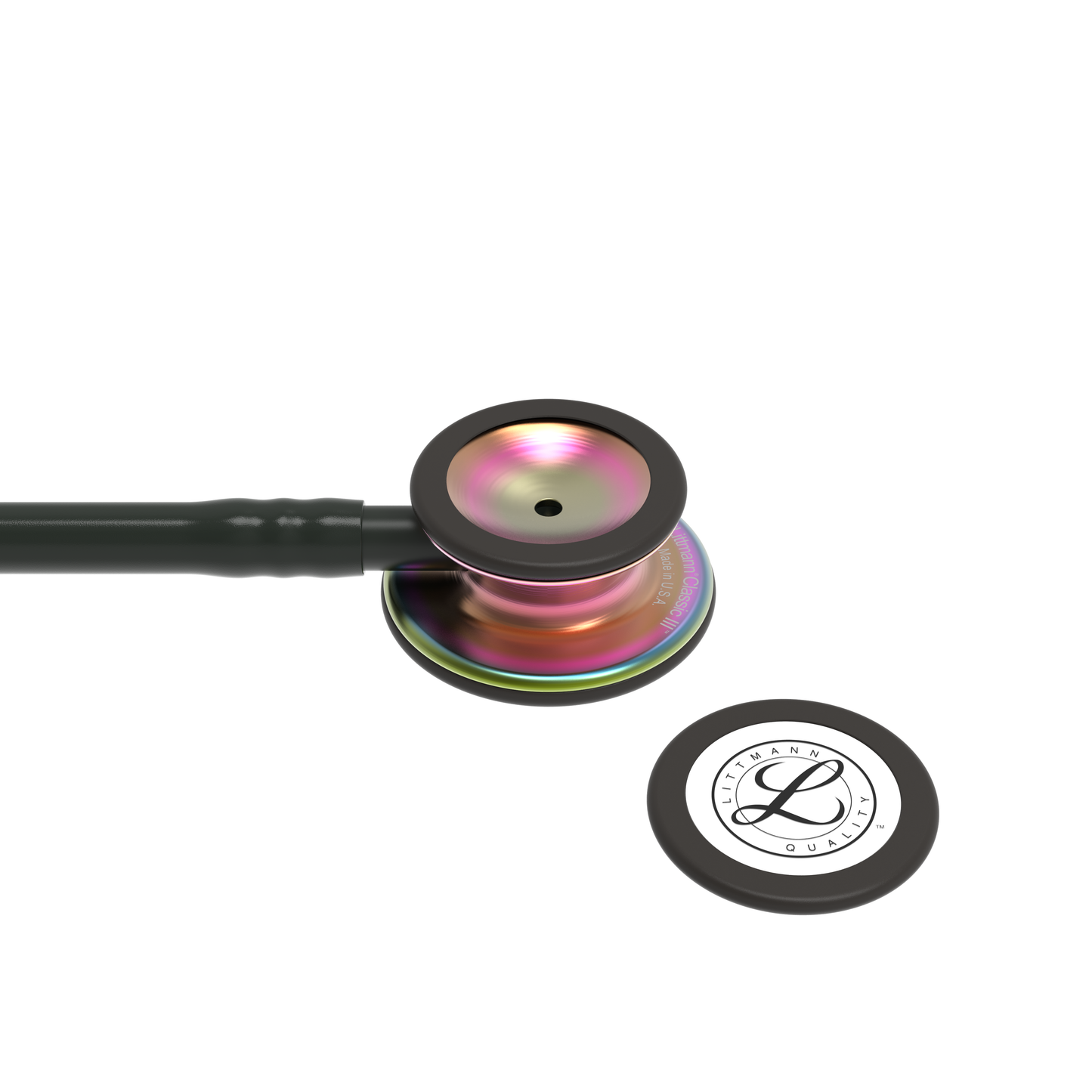 Littmann Classic III Monitoring Stethoscope: Rainbow and Black 5870 - ANCC NTI Stock Littmann Stethoscopes
