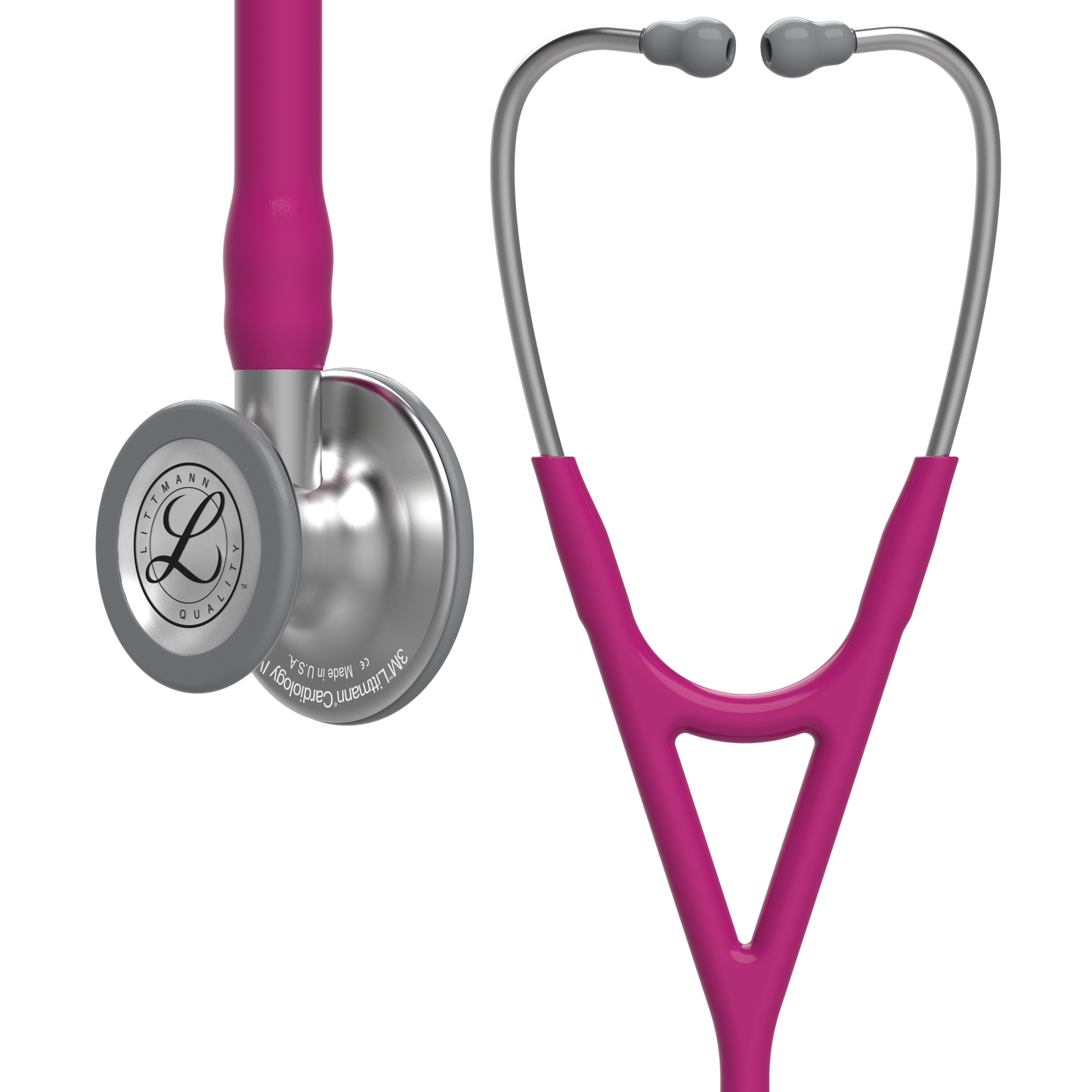 Littmann Cardiology IV Diagnostic Stethoscope: Raspberry 6158 - Over Engraved Stethoscopes 3M Littmann