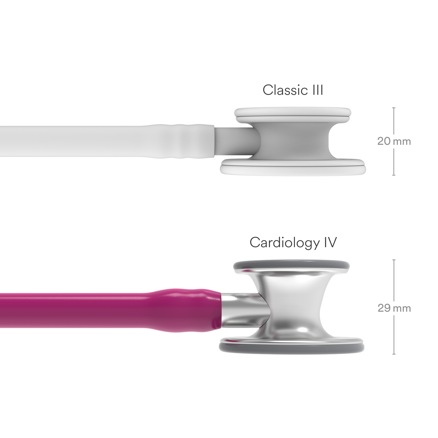 Littmann Cardiology IV Diagnostic Stethoscope: Raspberry 6158 - Over Engraved Stethoscopes 3M Littmann