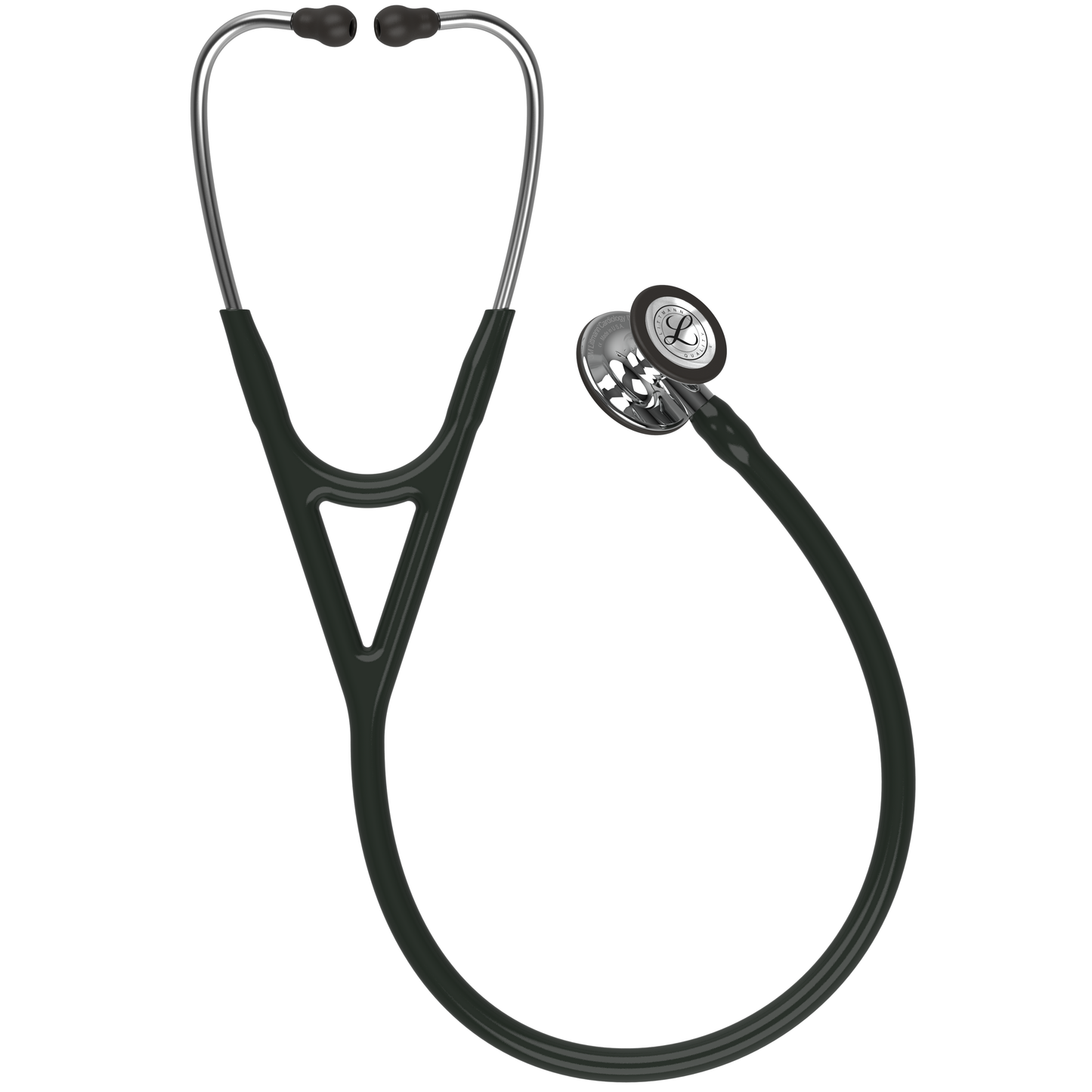 Littmann Cardiology IV Diagnostic Stethoscope: Black & Mirror-Finish 6177 - Over Engraved Stethoscopes 3M Littmann   