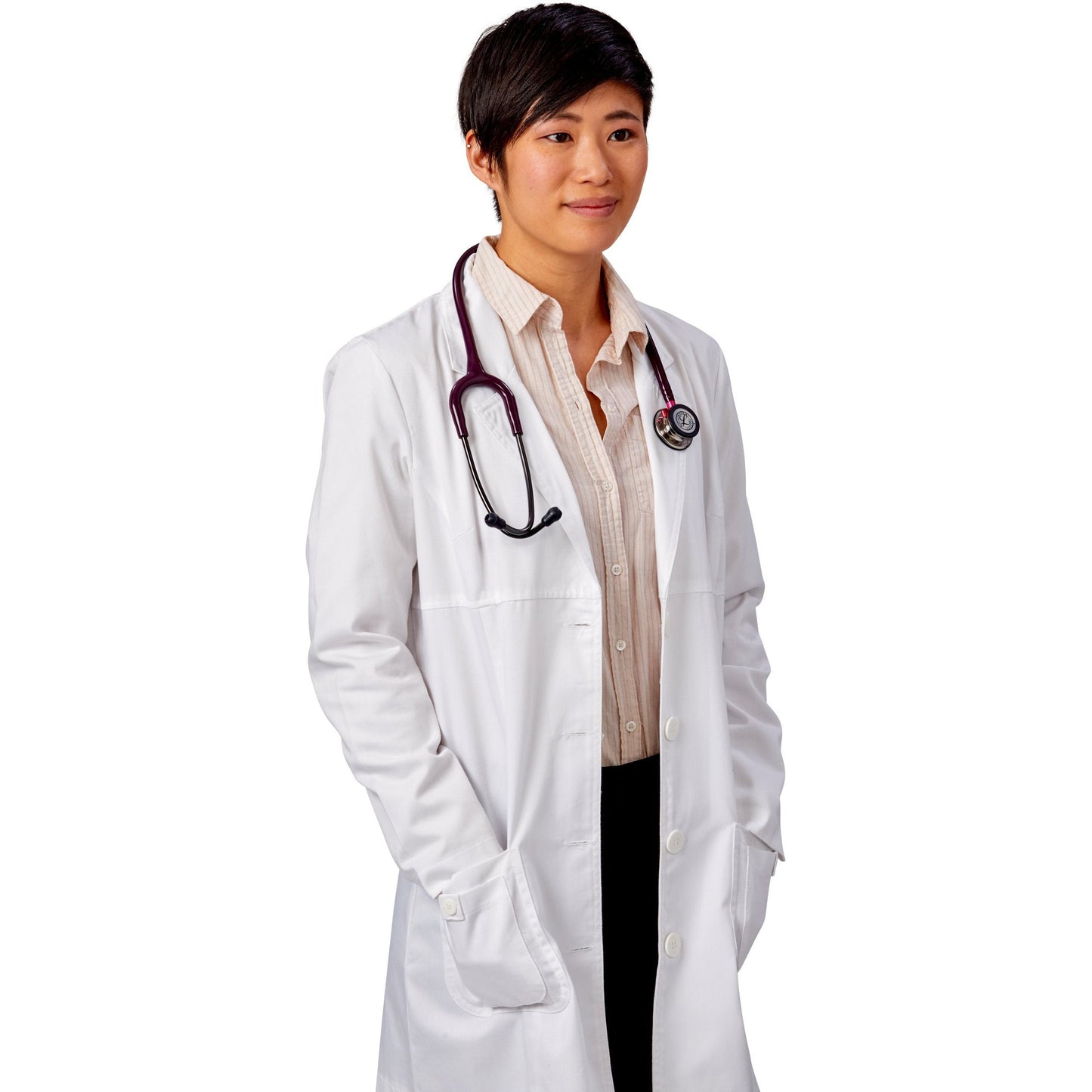 Littmann Classic III Monitoring Stethoscope: Mirror & Plum - Pink Stem 5960- Over Engraved Stethoscopes Littmann Stethoscopes
