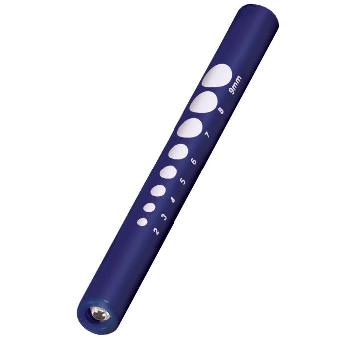 Disposable Pupil Gauge Penlight - Navy Blue Prestige