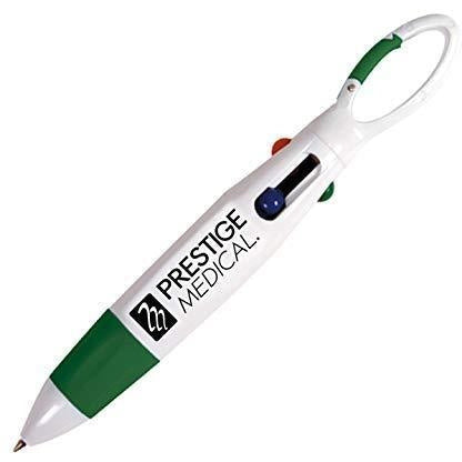 4-Color Carabiner Pen Green  Prestige