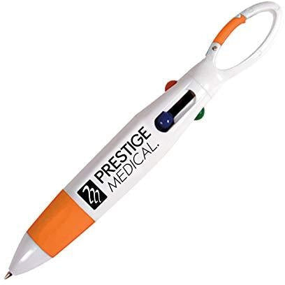 4-Color Carabiner Pen Orange  Prestige