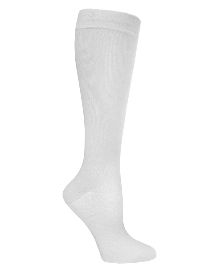12" Premium Compression Socks Prestige White