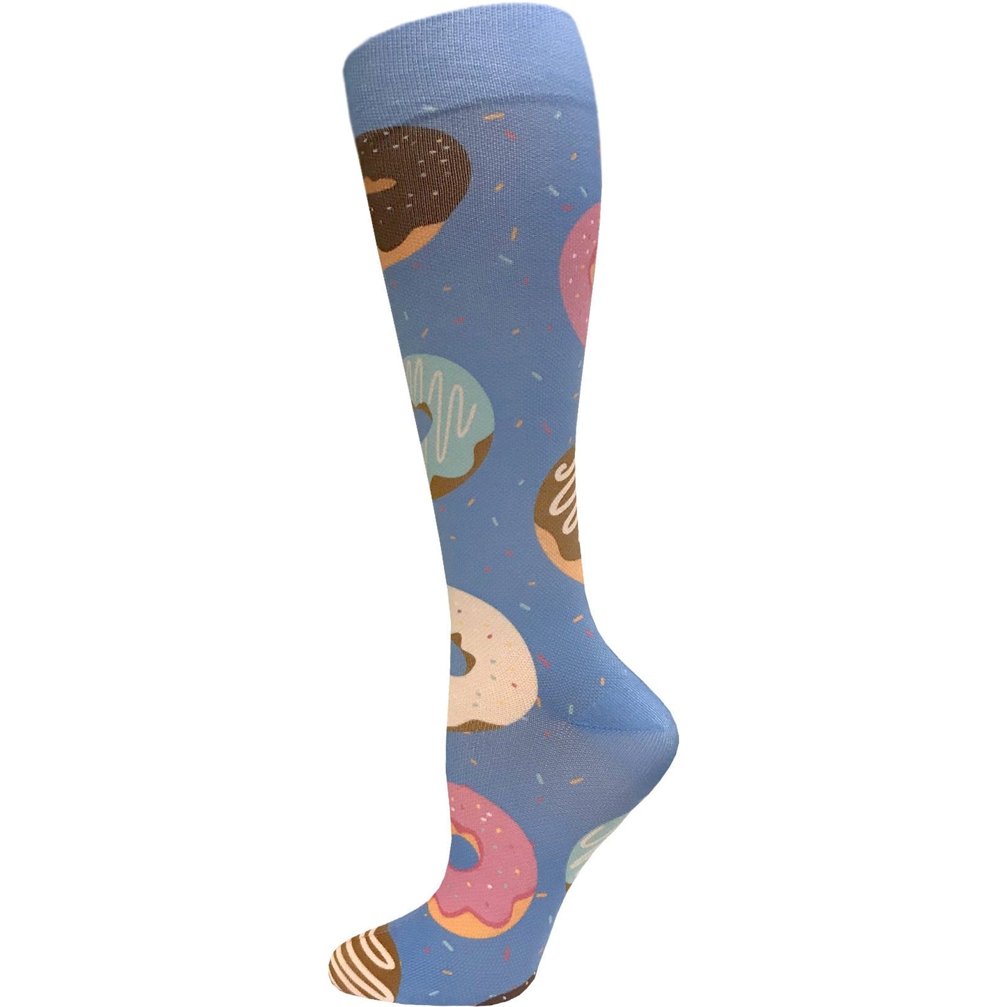 12" Soft Comfort Compression Socks Donuts Prestige