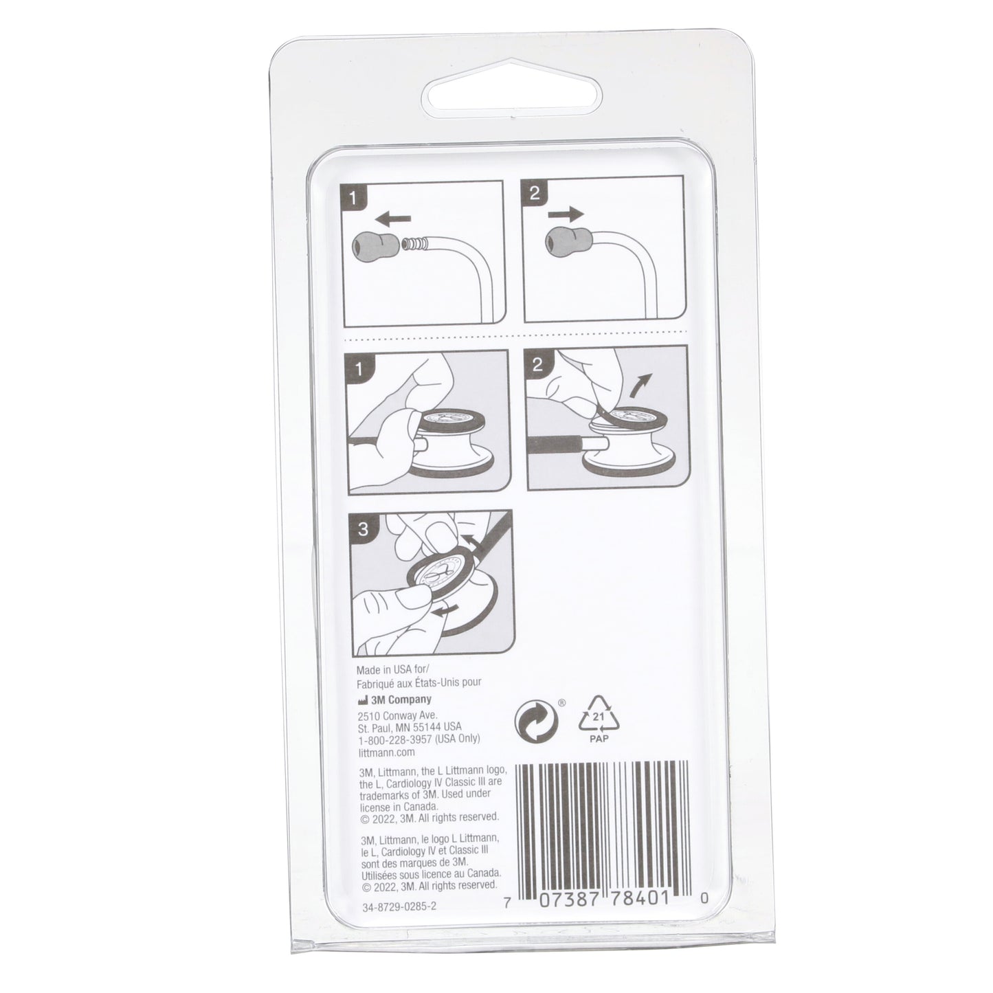 3M Littmann Stethoscope Spare Parts Kit - CORE Digital/Classic III/Cardiology IV - Gray Littmann Spare Parts 3M Littmann