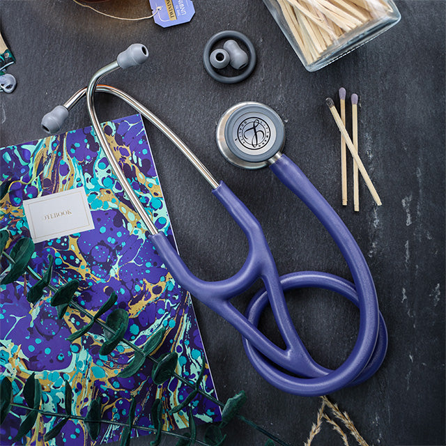 Littmann Cardiology IV Diagnostic Stethoscope: Midnight Blue Satin 6187C Stethoscopes 3M Littmann