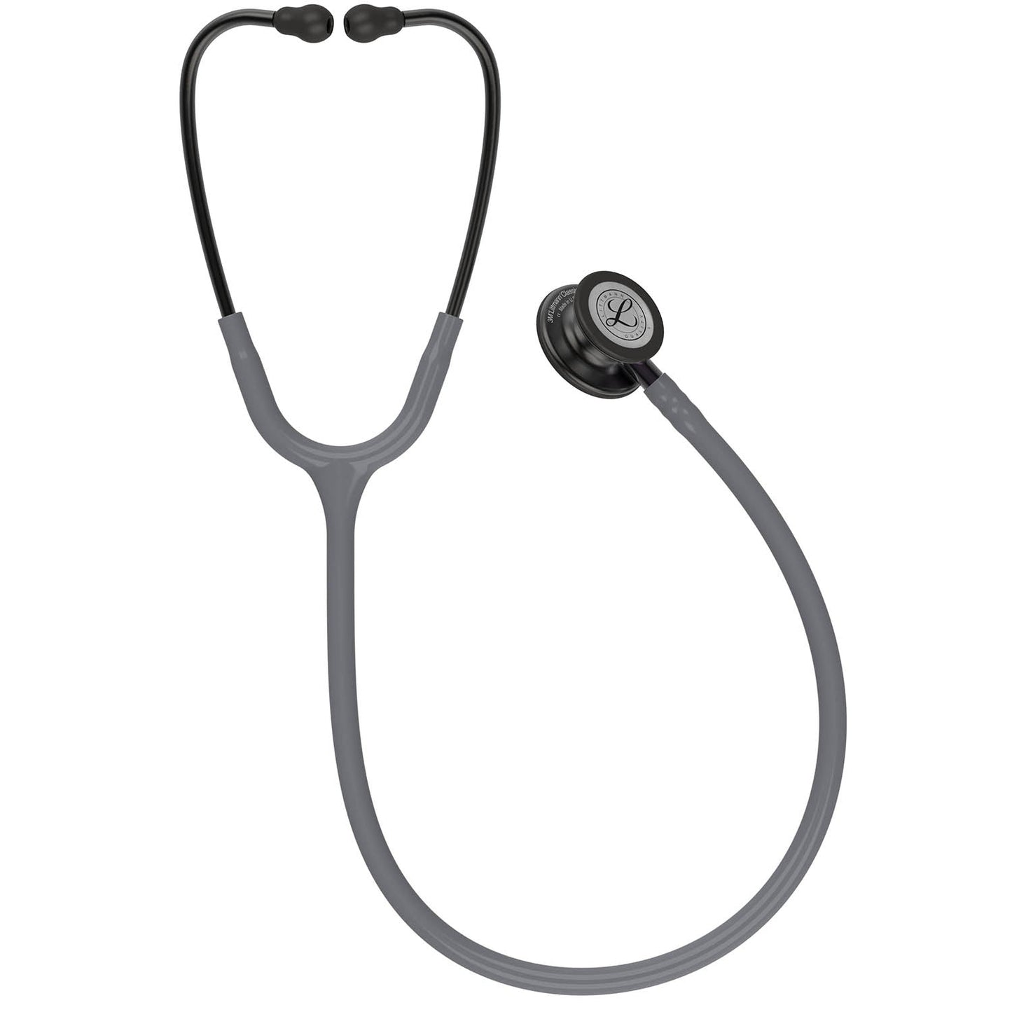 Littmann Classic III Monitoring Stethoscope: Smoke & Gray - Violet Stem 5873 - Over Engraved Stethoscopes 3M Littmann