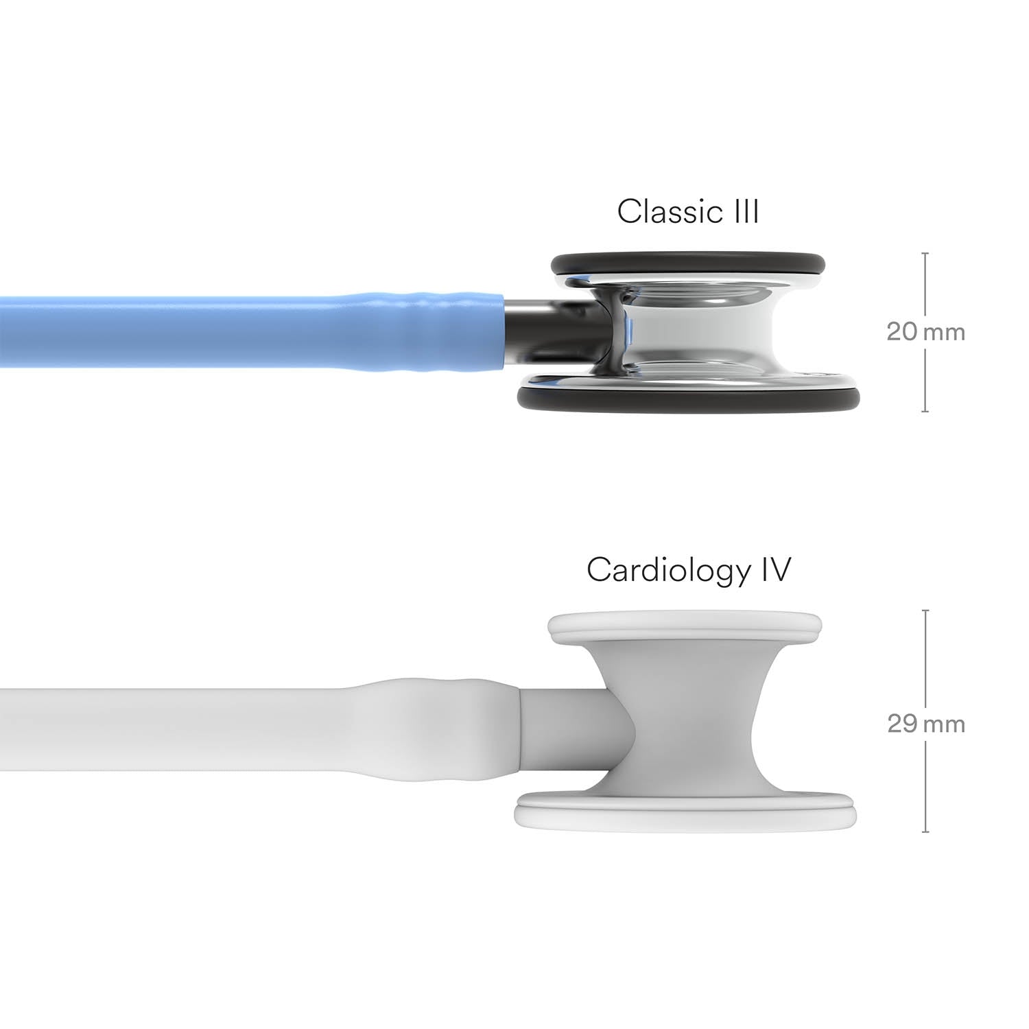 Littmann Classic III Monitoring Stethoscope: Mirror & Ceil Blue - Smoke Stem 5959 - Over Engraved Stethoscopes 3M Littmann   