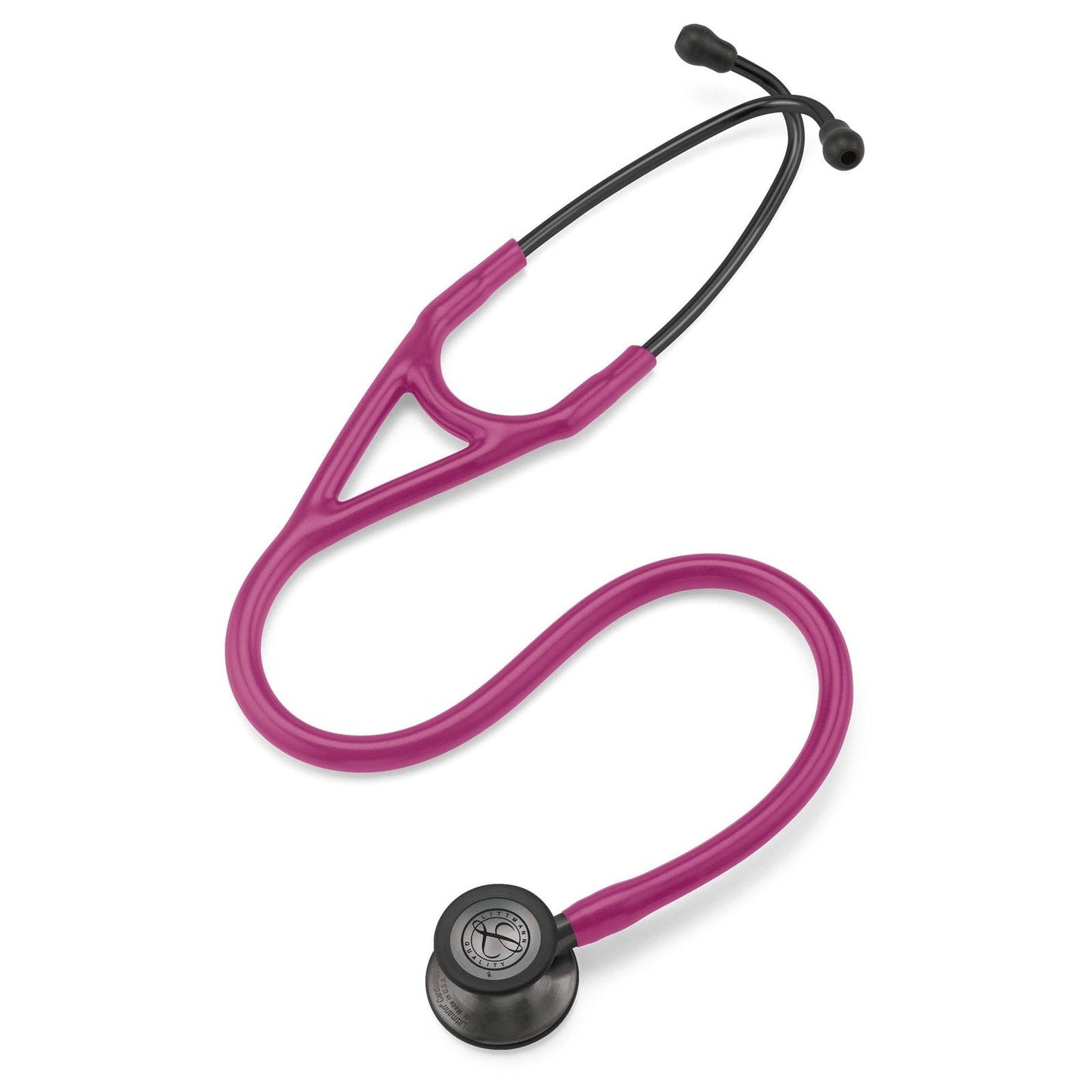 Littmann Cardiology IV Diagnostic Stethoscope: Raspberry & Smoke 6178 - Over Engraved Stethoscopes 3M Littmann   