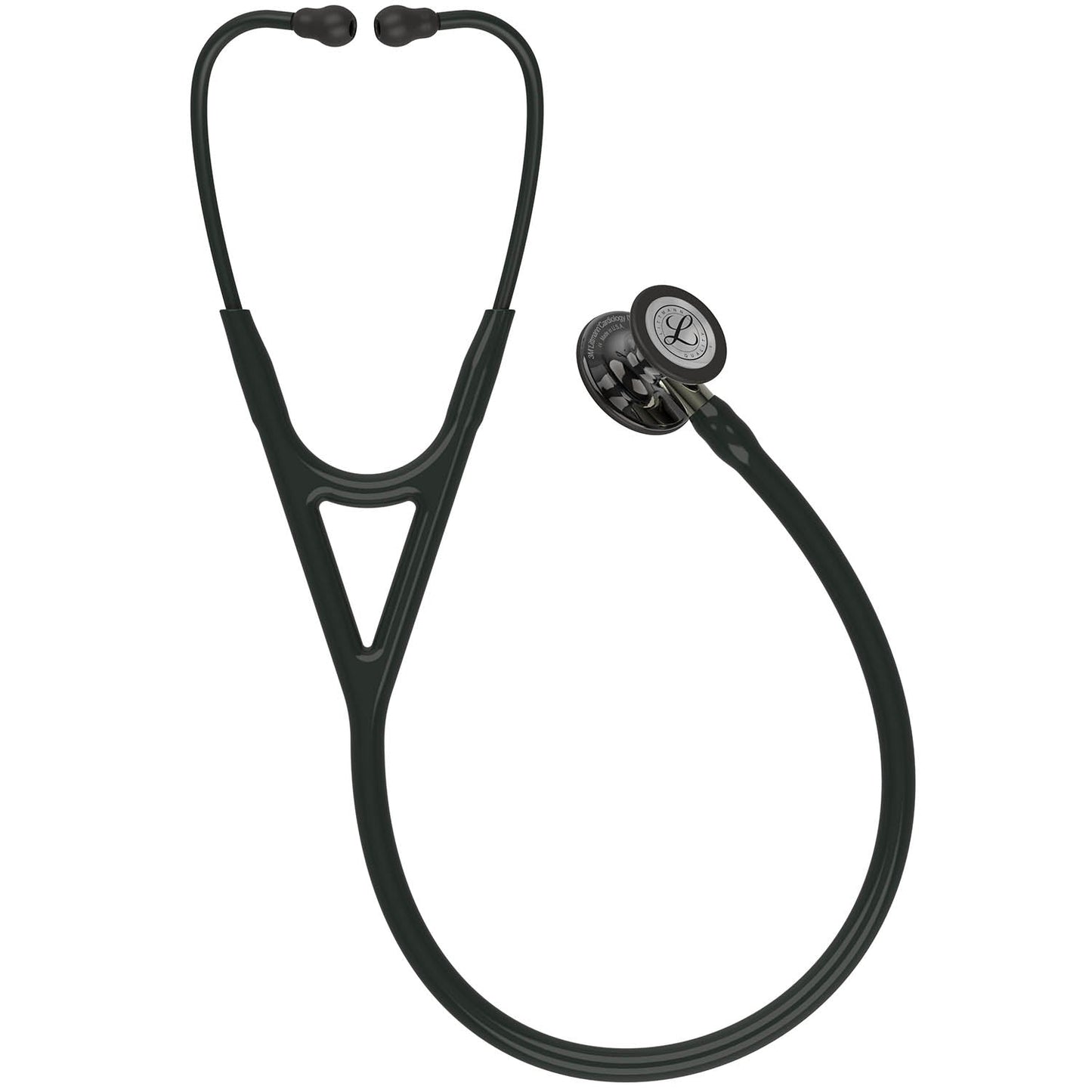 Littmann Cardiology IV Diagnostic Stethoscope: Polished Smoke & Black - Champagne Stem 6204- Over Engraved Stethoscopes 3M Littmann