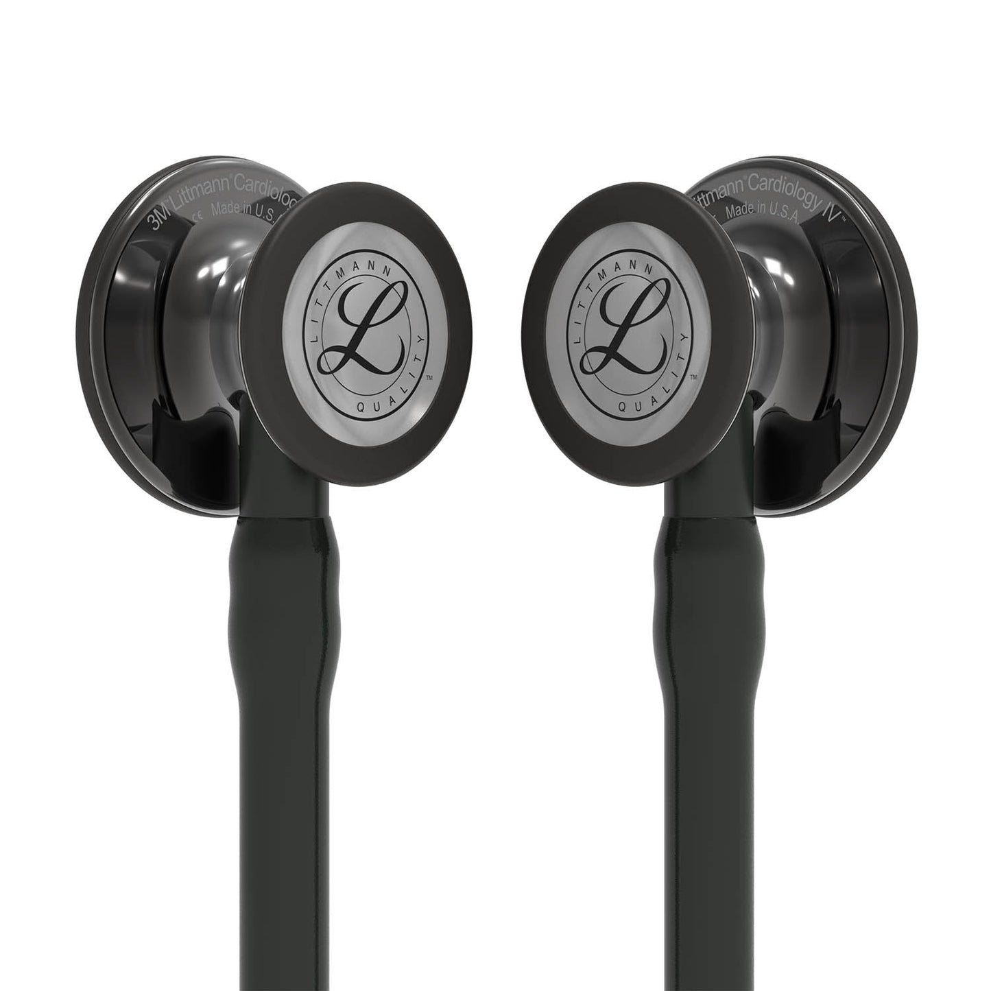 Littmann Cardiology IV Diagnostic Stethoscope: Smoke & Black - Black Stem 6232 - Over Engraved Stethoscopes 3M Littmann