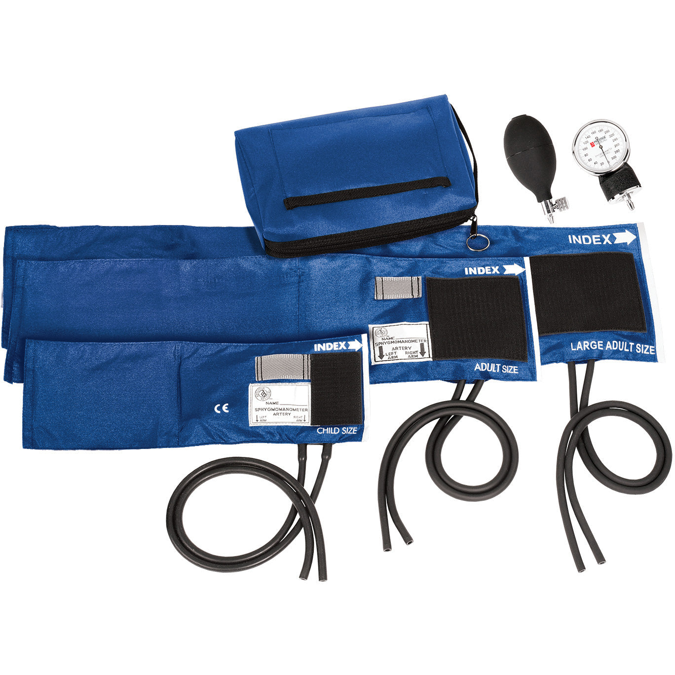 3-in-1 Aneroid Sphygmomanometer Set with Carry Case Royal Prestige