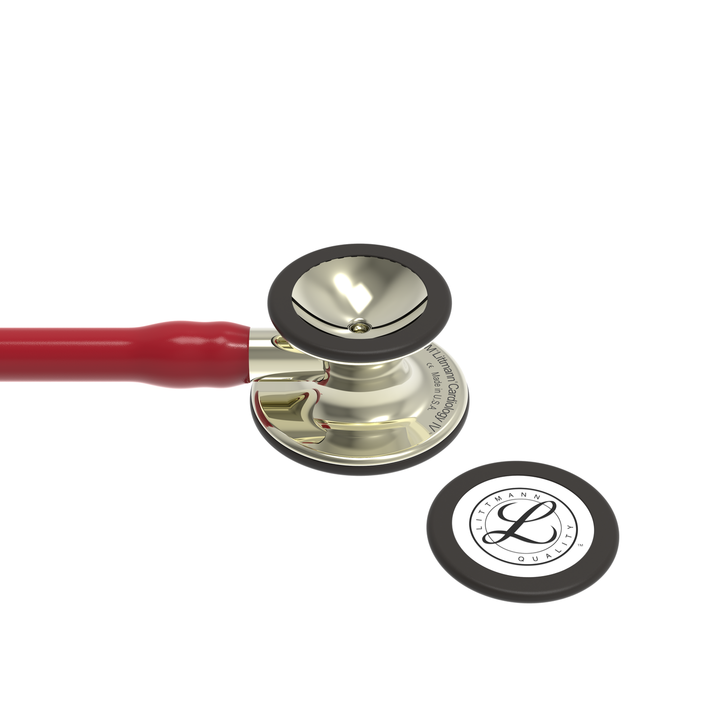 Littmann Cardiology IV Diagnostic Stethoscope: Champagne & Burgundy Tube 6176- Over Engraved Stethoscopes 3M Littmann   