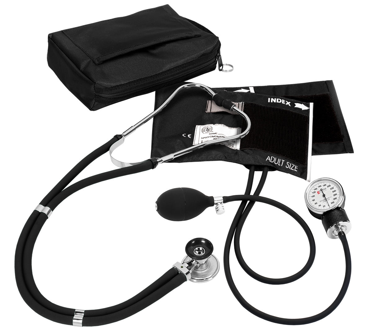 Aneroid Sphygmomanometer / Sprague-Rappaport Kit Stethoscopes Prestige Black