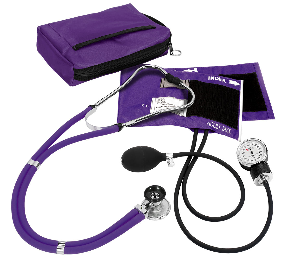 Aneroid Sphygmomanometer / Sprague-Rappaport Kit Stethoscopes Prestige Purple