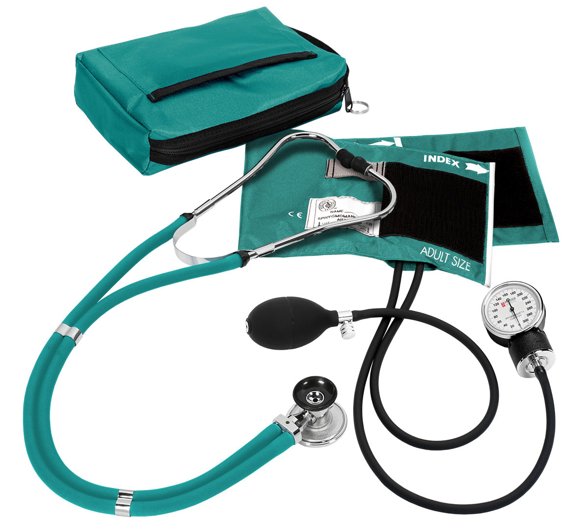 Aneroid Sphygmomanometer / Sprague-Rappaport Kit Stethoscopes Prestige Teal