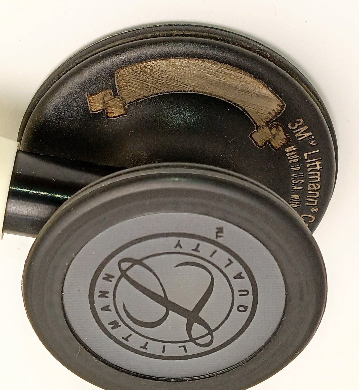 Over-Etched Littmann Cardiology IV Diagnostic Stethoscope: Alabaster 6186C/B Stethoscopes 3M Littmann