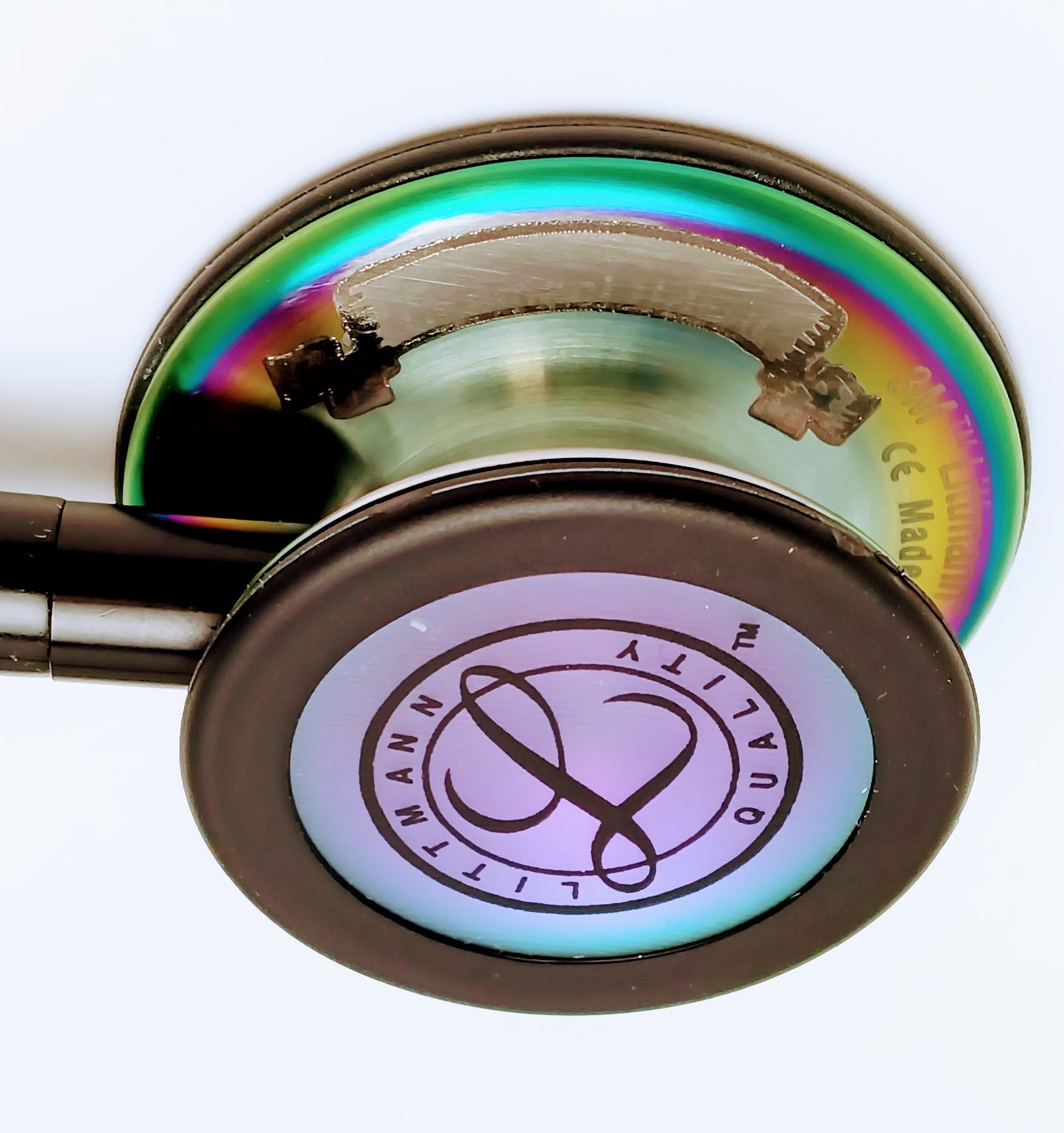 Littmann Classic III Monitoring Stethoscope: Black - Rainbow Finish 5870 - Over Engraved 3M Littmann Stethoscopes 3M Littmann   