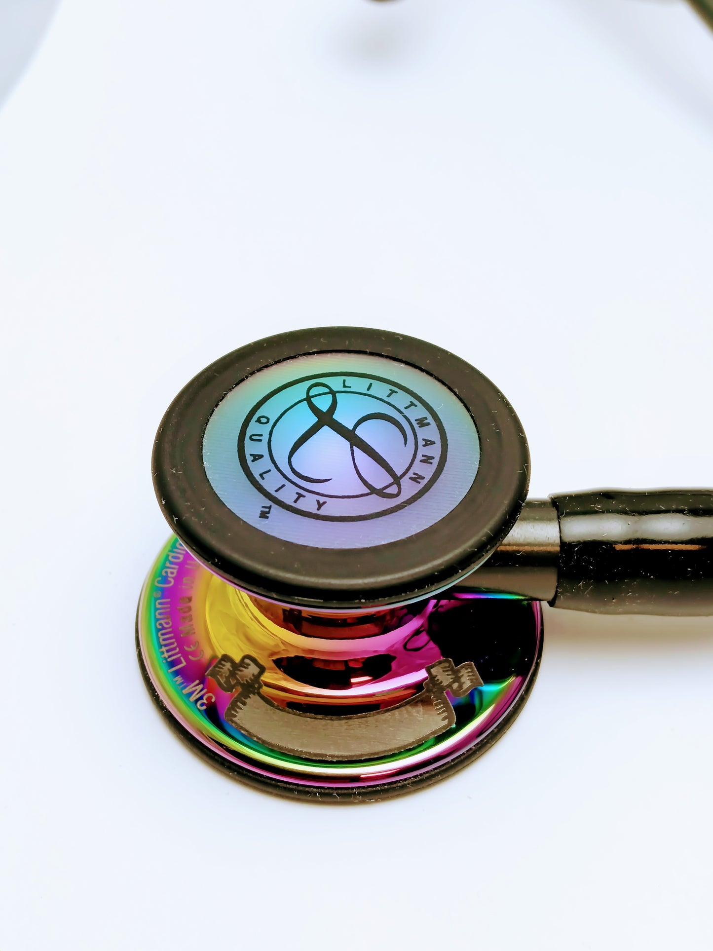 Littmann Cardiology IV Diagnostic Stethoscope 22": Black 6151 Over Engraved Stethoscopes 3M Littmann