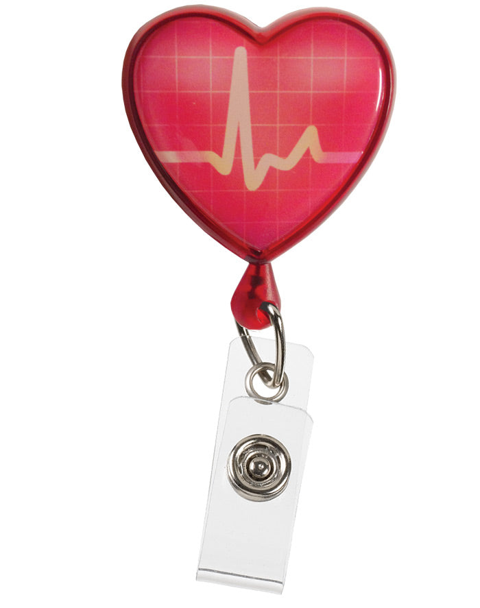 Retracteze ID Holder Accessories Prestige EKG Heart