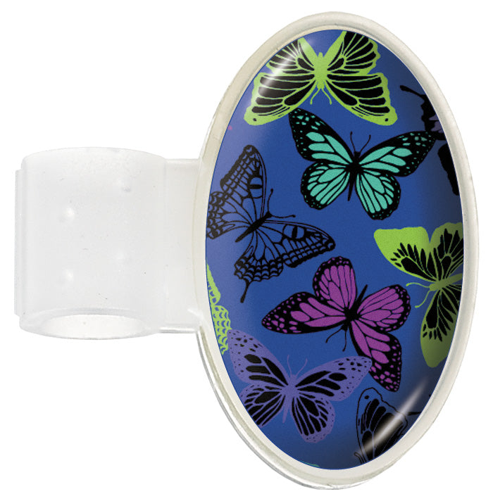 Printed Stethoscope ID Tag Prestige Butterflies Navy