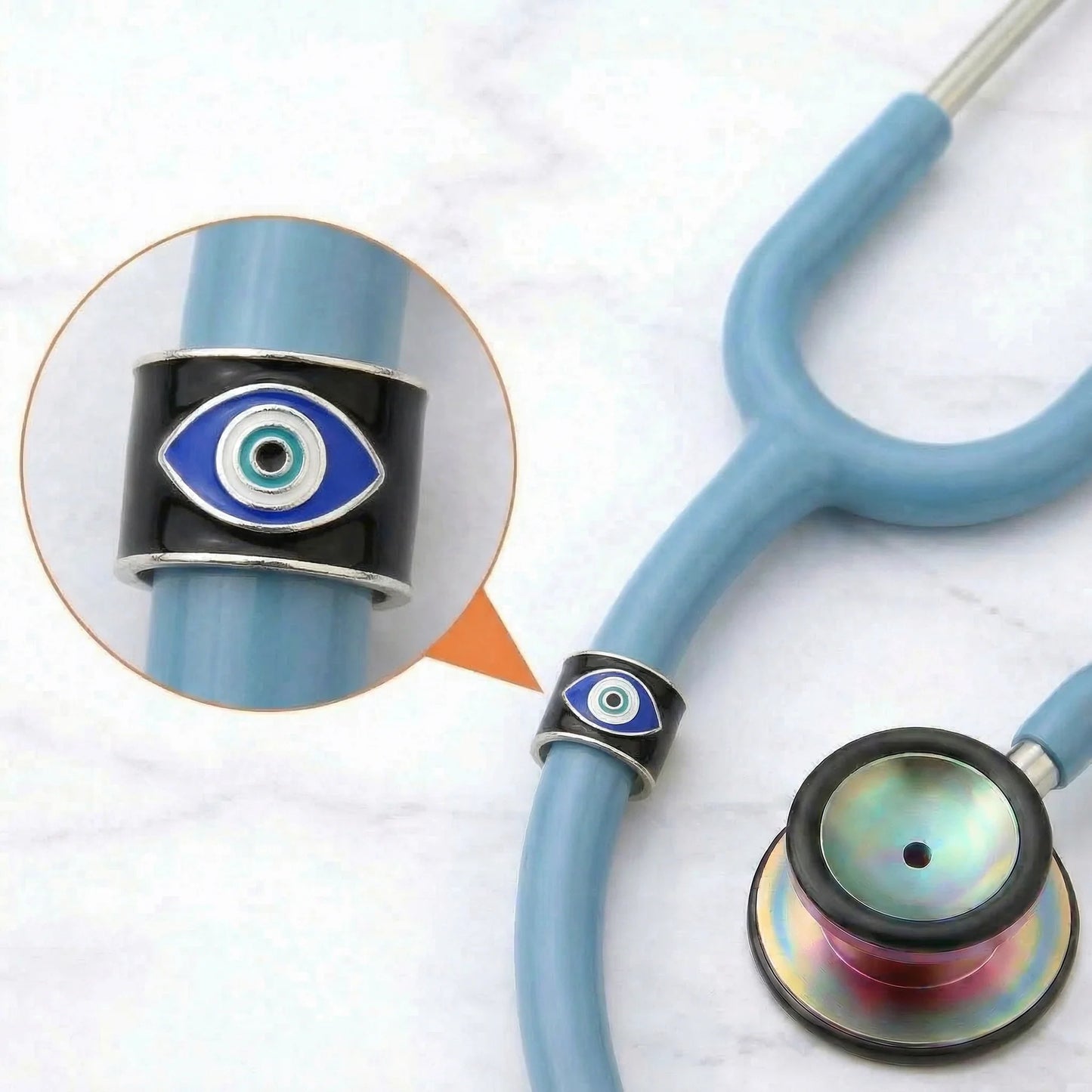 Evil Eye Stethoscope Charm CharMED