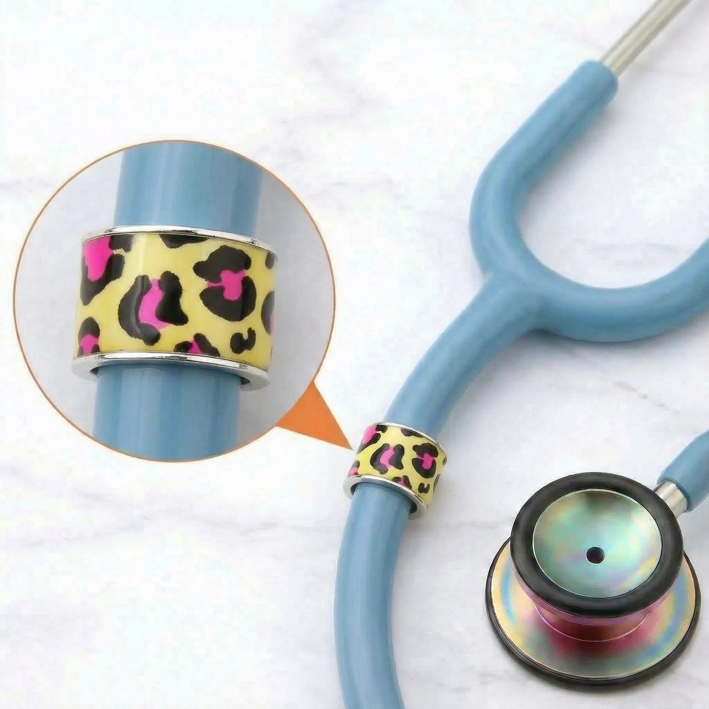 Cheetah Stethoscope Charm CharMED