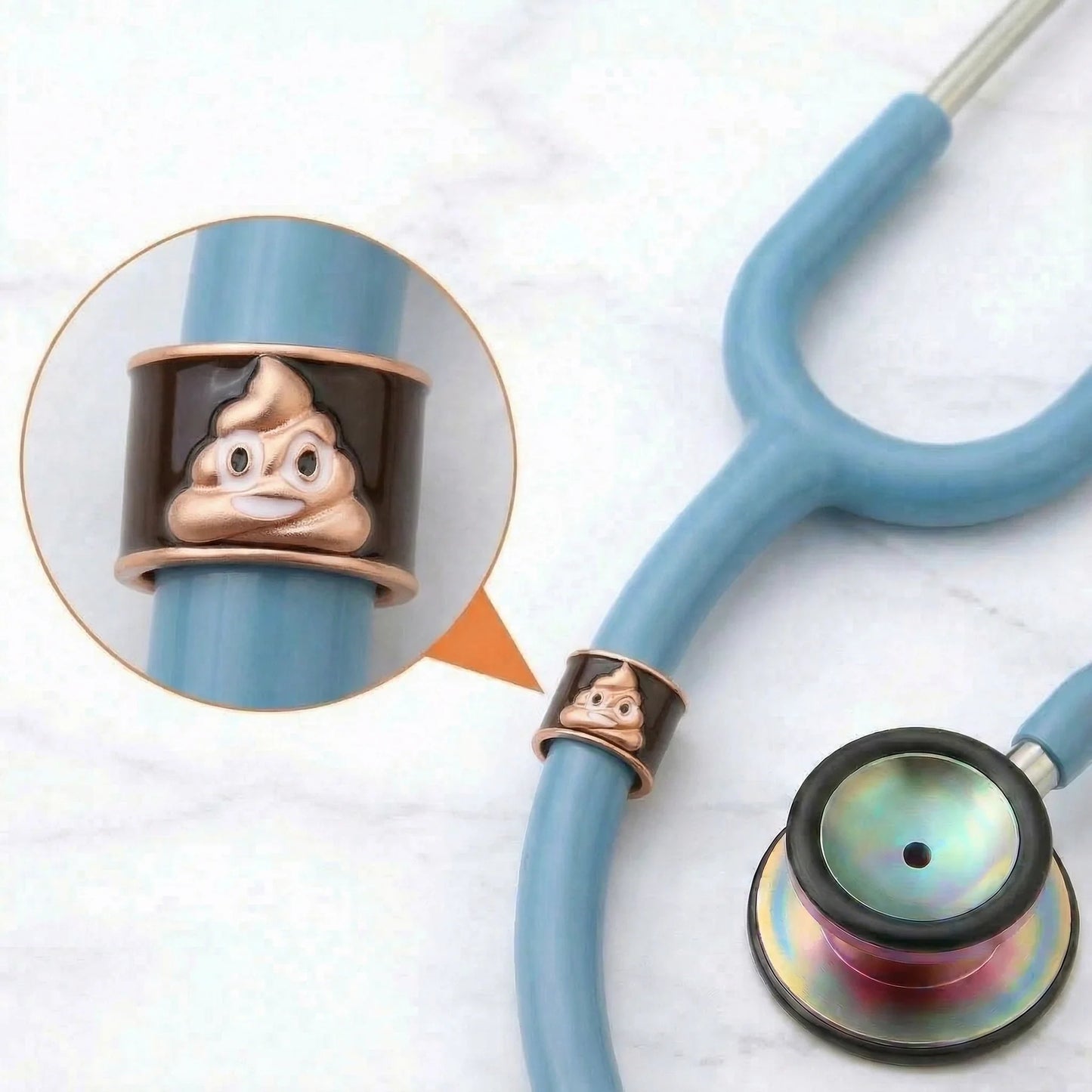 CharMED Crystal Stethoscope Charms Poop Emoji Migration_Accessories CharMED