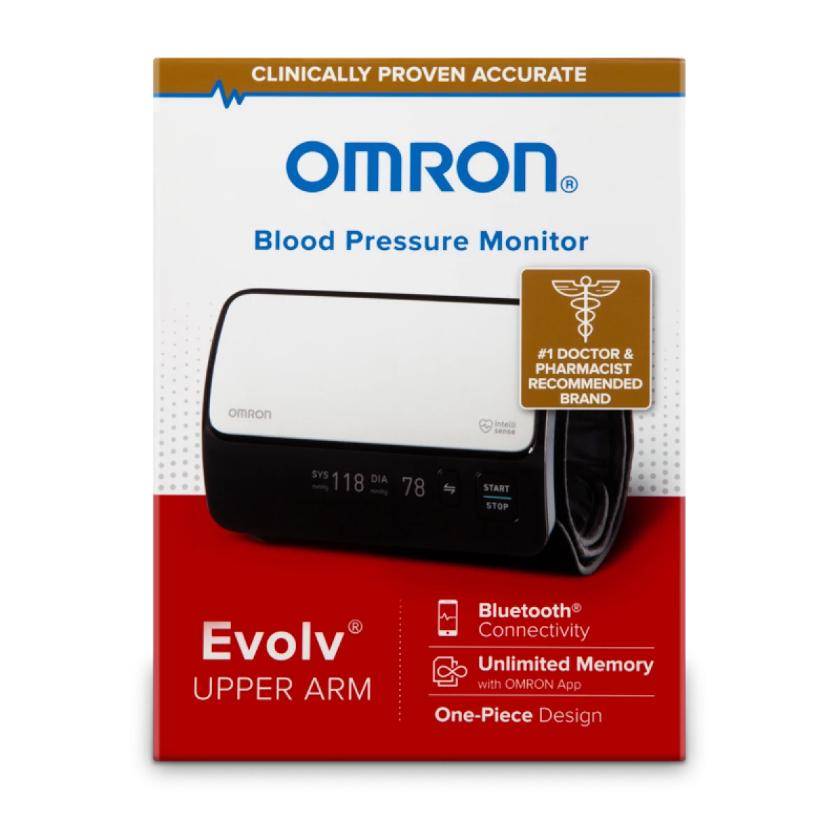 Omron - Evolv® Wireless Upper Arm Blood Pressure Monitor Omron