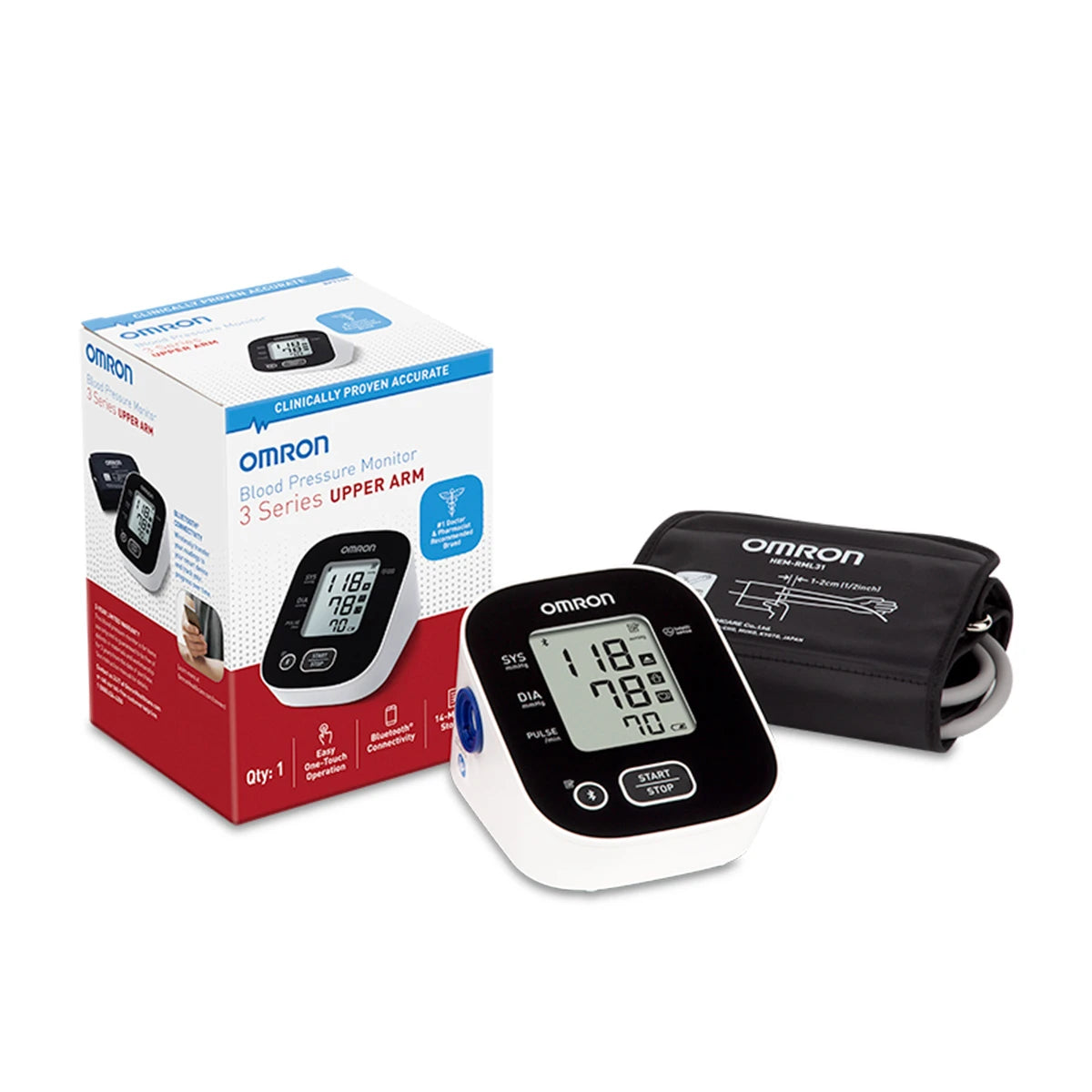 Omron - 3 Series® Upper Arm Blood Pressure Monitor Omron