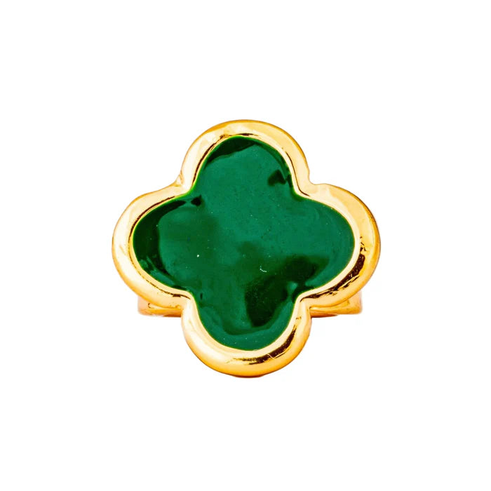 Emerald Green 3D Clover Stethoscope Charm CharMED