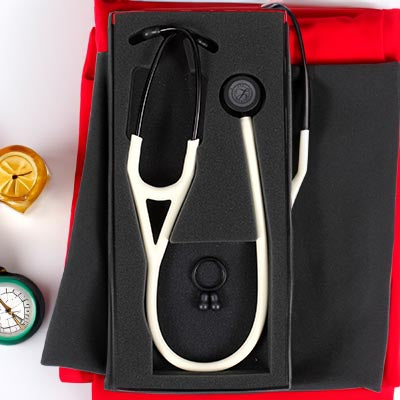 Littmann Cardiology IV Diagnostic Stethoscope: Alabaster Satin 6186C Stethoscopes 3M Littmann