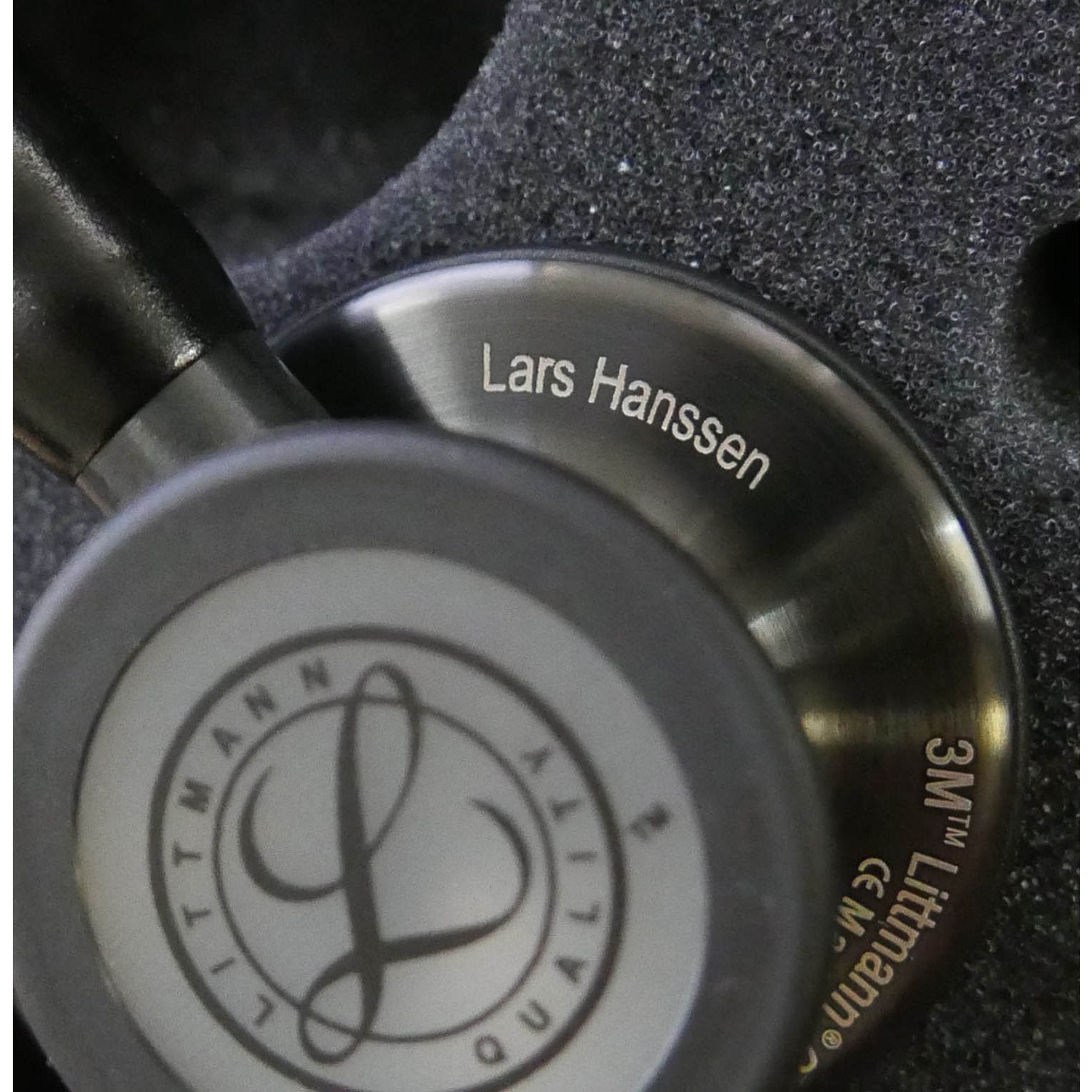 Littmann Cardiology IV Diagnostic Stethoscope: Raspberry & Smoke 6178 - Over Engraved Stethoscopes 3M Littmann   