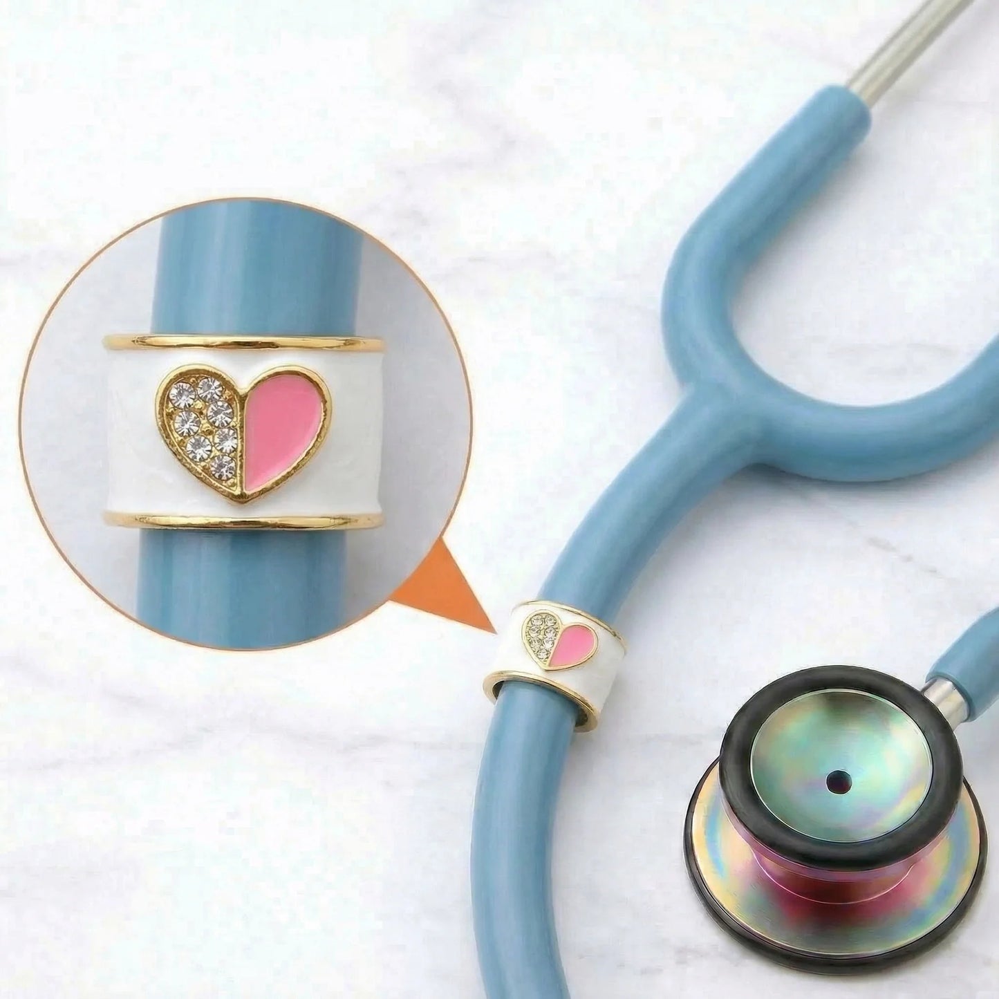 My Love Heart Stethoscope Charm CharMED