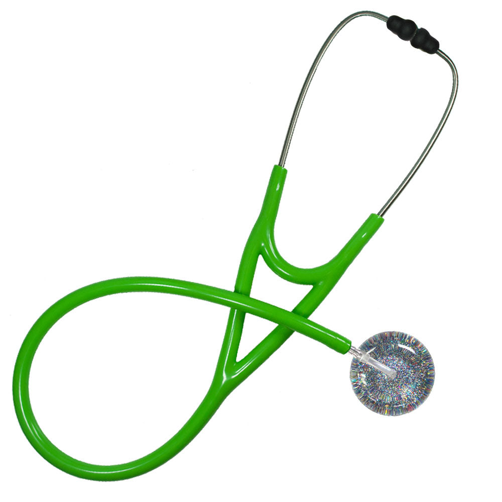 Ultrascope Adult Single Stethoscope - Multi-Glitter Stethoscopes Ultrascope Light Green  