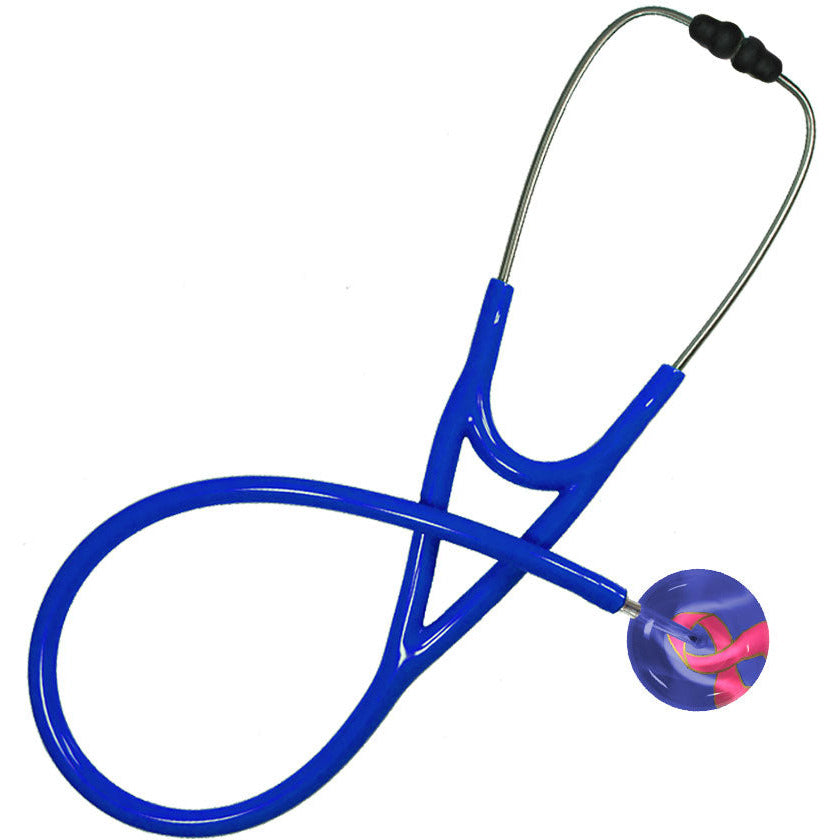 Ultrascope Adult Single Stethoscope - Pink Ribbon Stethoscopes Ultrascope Royal  