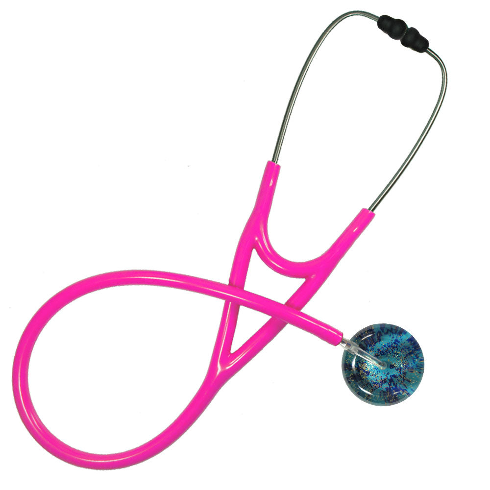 Ultrascope Adult Single Stethoscope - Sapphire Galaxy Stethoscopes Ultrascope Hot Pink  