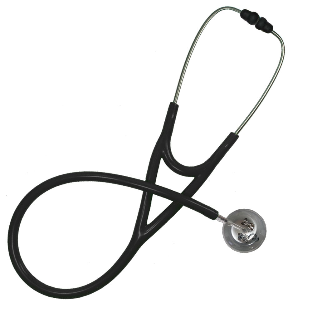 Ultrascope Pediatric Single Stethoscope - Cat & Dog Stethoscopes Ultrascope Black