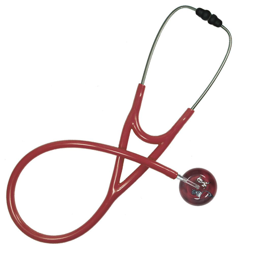 Ultrascope Pediatric Single Stethoscope - Cat & Dog Stethoscopes Ultrascope Burgundy  