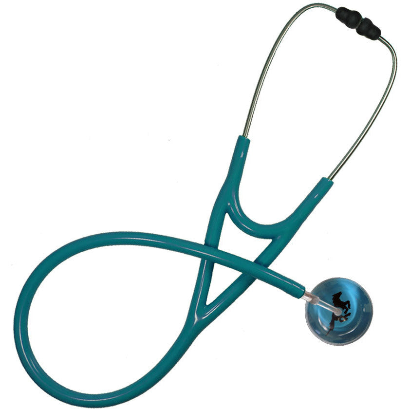 Ultrascope Adult Single Stethoscope - Galloping Horse Stethoscopes Ultrascope Teal