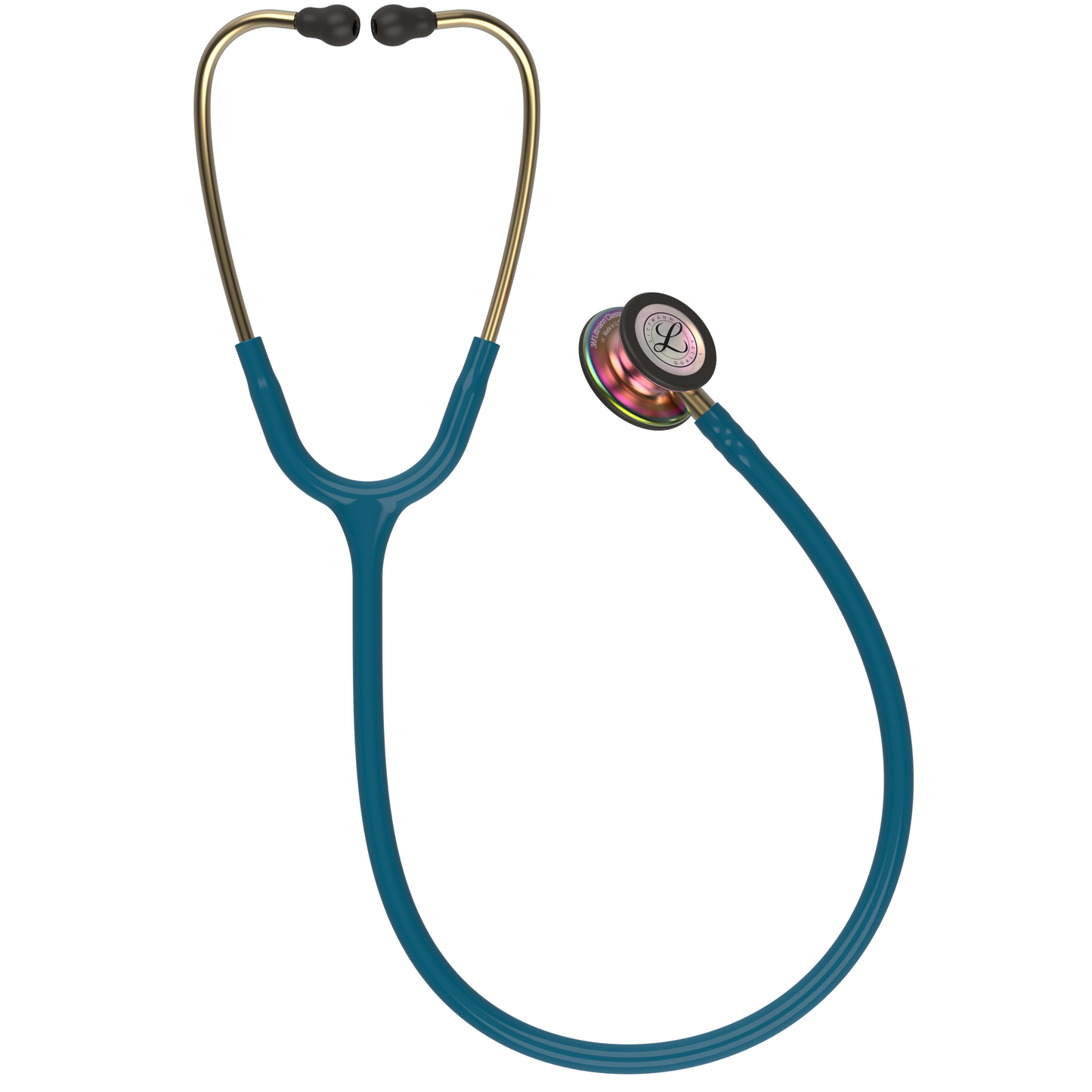 Littmann Classic III Monitoring Stethoscope: Caribbean Blue Rainbow 5807 Stethoscopes 3M Littmann   