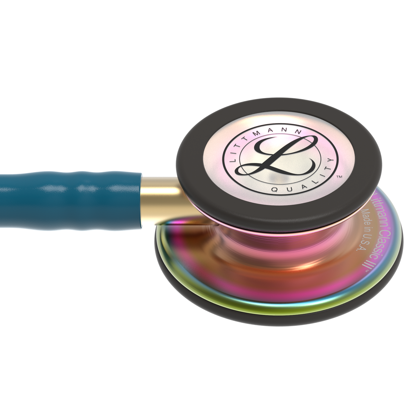 Littmann Classic III Monitoring Stethoscope: Caribbean Blue Rainbow 5807 Stethoscopes 3M Littmann   