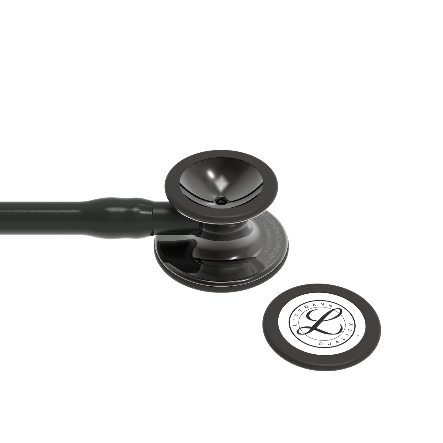 Littmann Cardiology IV Diagnostic Stethoscope: Smoke & Black - Black Stem 6232 Stethoscopes 3M Littmann