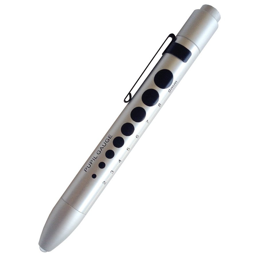 Soft LED Pupil Gauge Penlight Accessories Prestige Silver