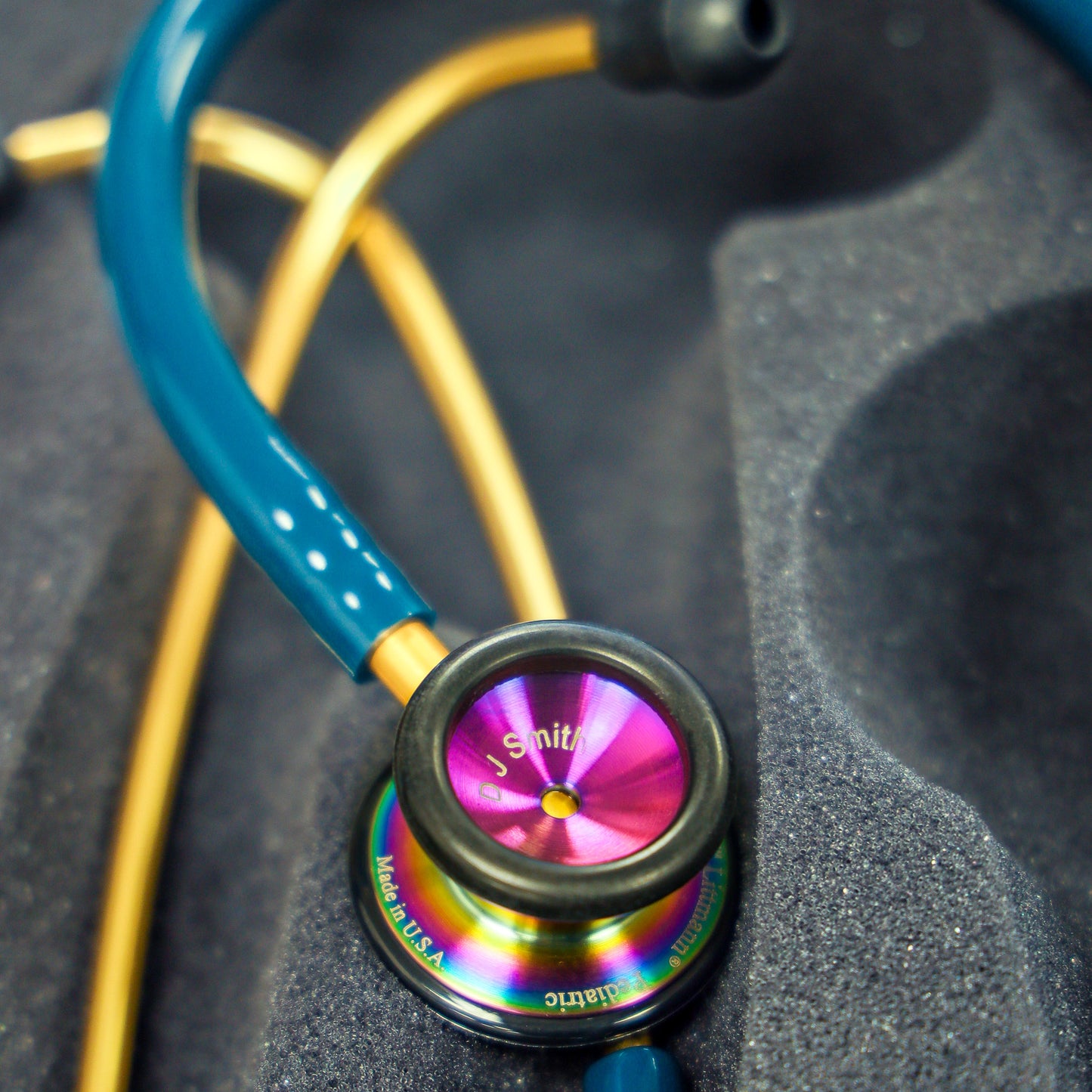 Littmann Classic II Pediatric Stethoscope: Rainbow Finish Caribbean Blue 2153 Stethoscopes 3M Littmann
