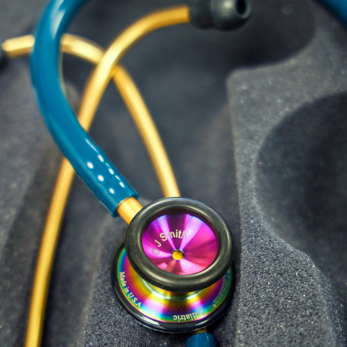 Littmann Classic II Pediatric Stethoscope: Rainbow Finish Caribbean Blue 2153 Stethoscopes 3M Littmann   