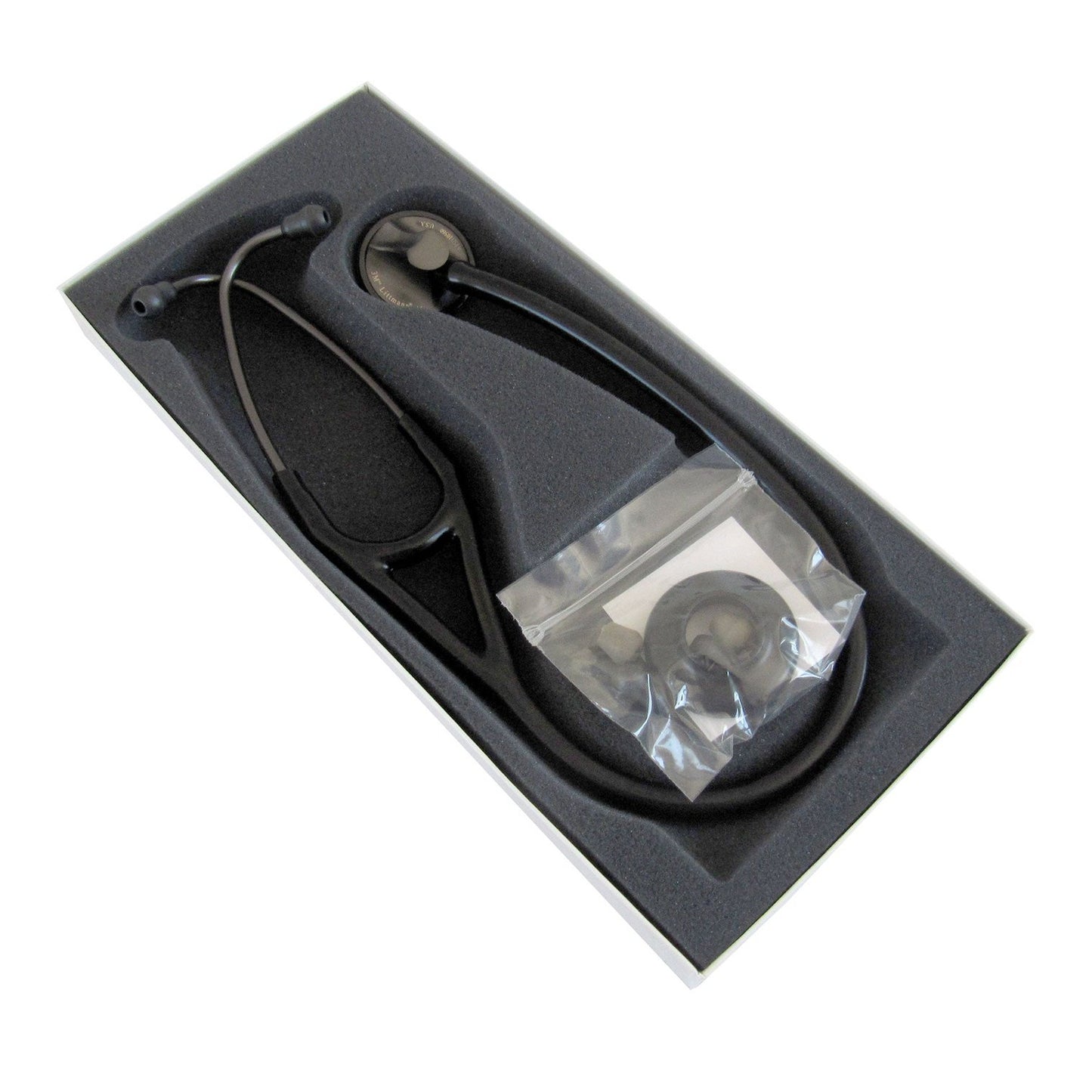 Littmann Master Cardiology Stethoscope: Black & Smoke Finish 2176 - Over Engraved Stethoscopes 3M Littmann