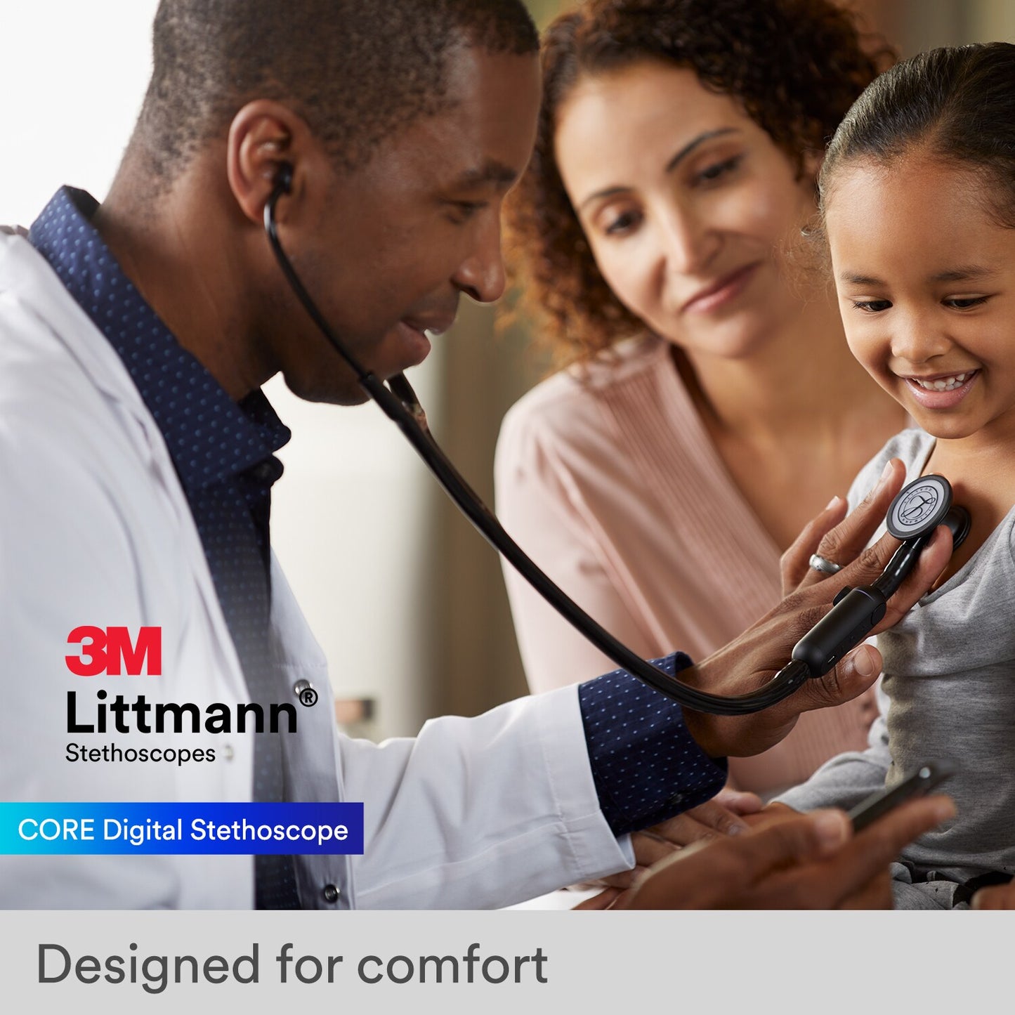 3M™ Littmann® CORE Digital Stethoscope - Black 8480 Stethoscopes 3M Littmann
